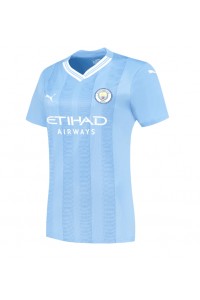 Fotbalové Dres Manchester City Dámské Domácí Oblečení 2023-24 Krátký Rukáv